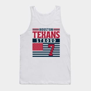 Houston Texans Stroud 7 American Flag Football Tank Top